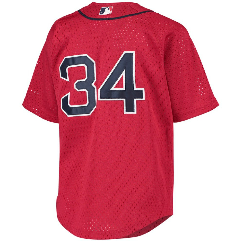 David Ortiz Boston Red Sox Mitchell & Ness Youth Cooperstown Collection Batting Practice Jersey - MLB
