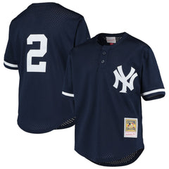 Derek Jeter New York Yankees Mitchell & Ness Youth Cooperstown Collection Mesh Batting Practice Jersey - MLB