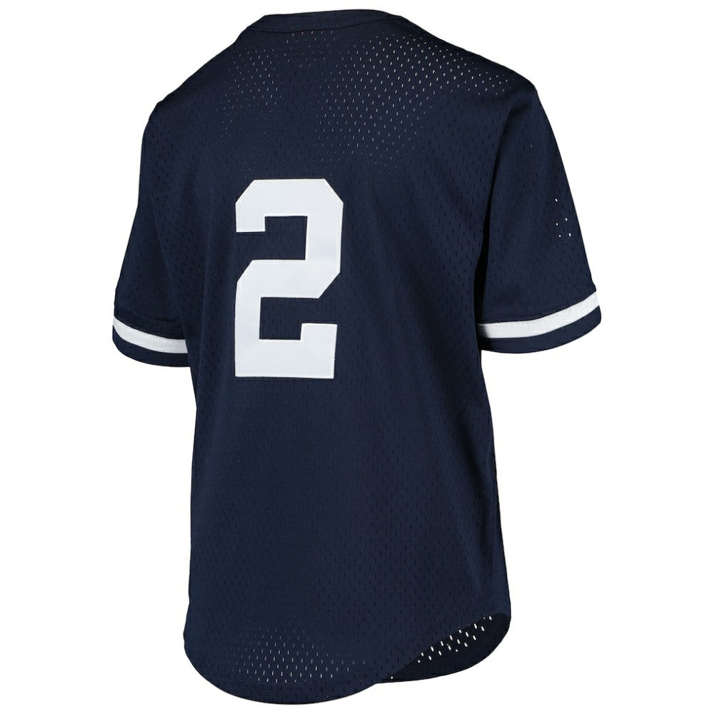 Derek Jeter New York Yankees Mitchell & Ness Youth Cooperstown Collection Mesh Batting Practice Jersey - MLB