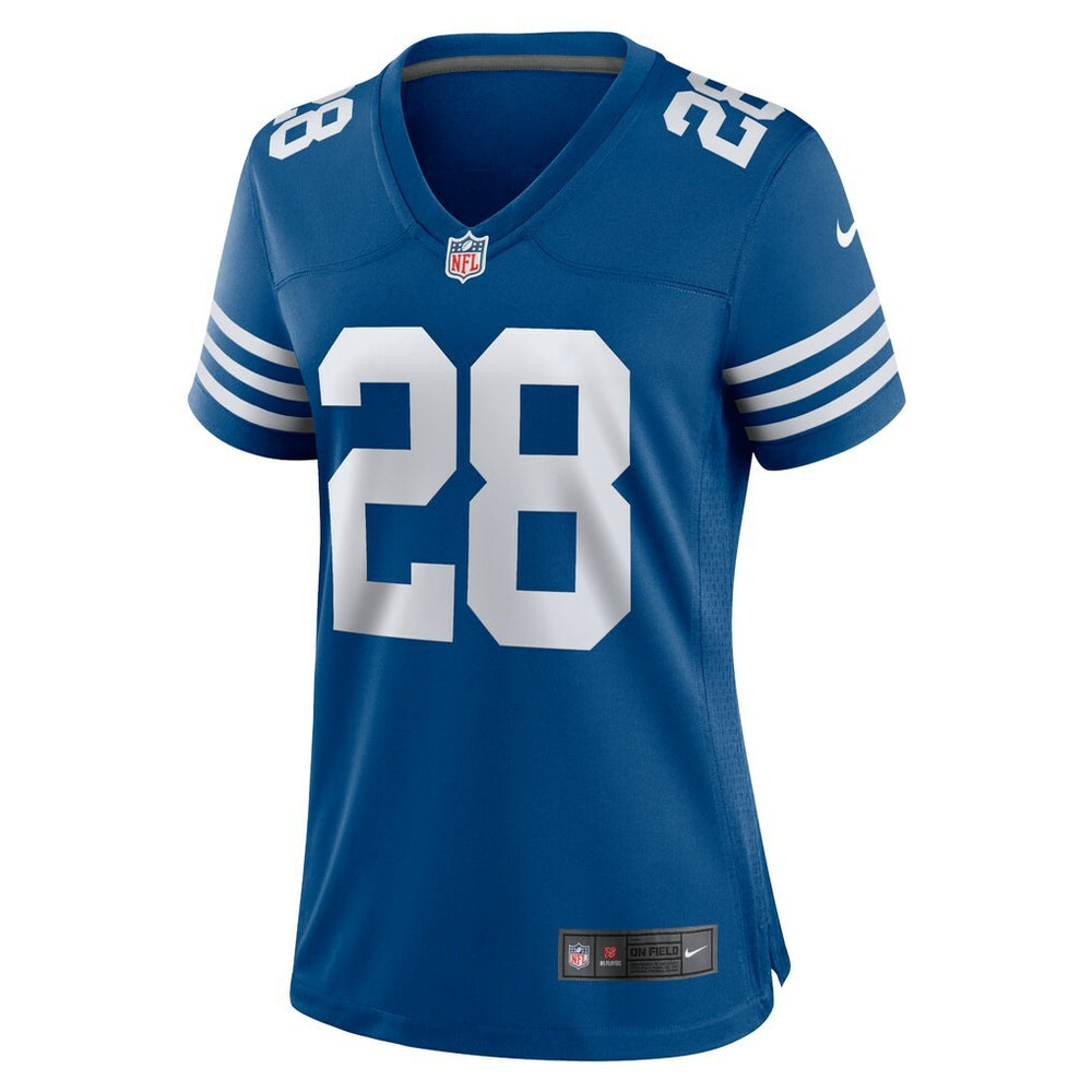 Jonathan Taylor Indianapolis Colts Women's Alternate Game Jersey Royal | Nike for Sale