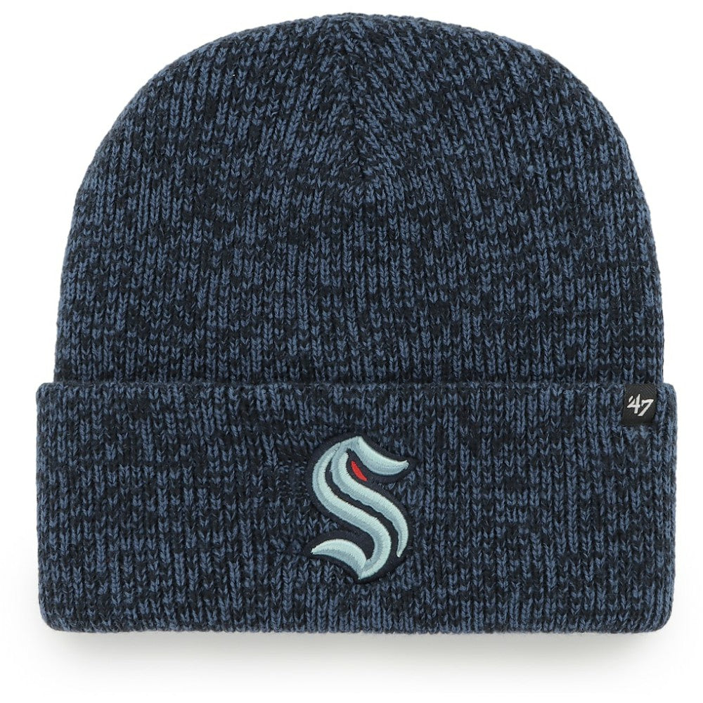 Seattle Kraken '47 Brain Freeze Cuffed Knit Hat - Deep Sea Blue - NHL