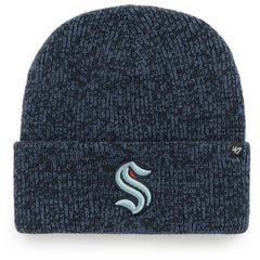 Seattle Kraken '47 Brain Freeze Cuffed Knit Hat - Deep Sea Blue - NHL
