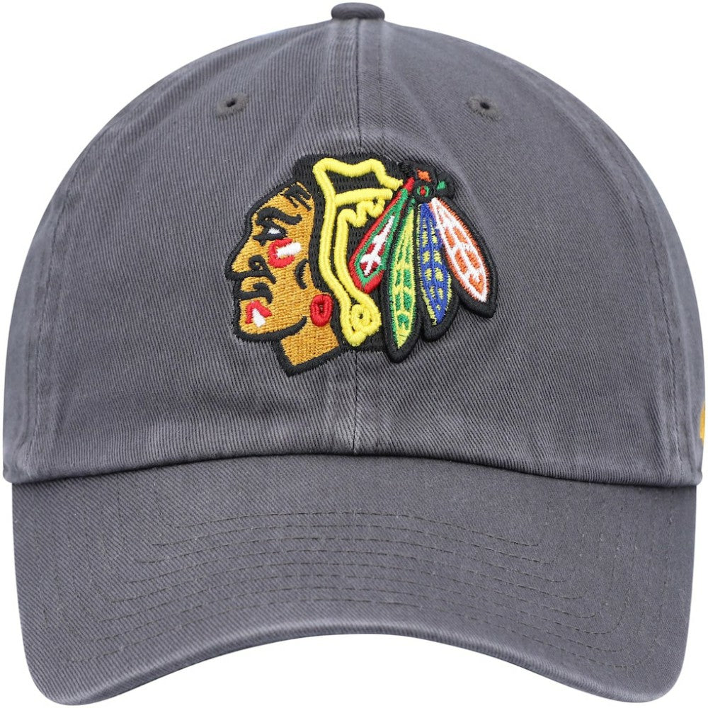 Chicago Blackhawks '47 Clean Up Adjustable Hat - Charcoal - NHL