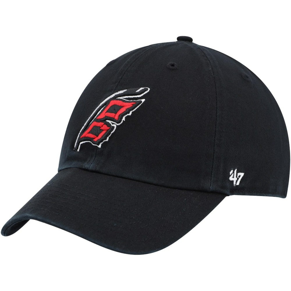 Carolina Hurricanes '47 Alternate Logo Clean Up Adjustable Hat - Black - NHL