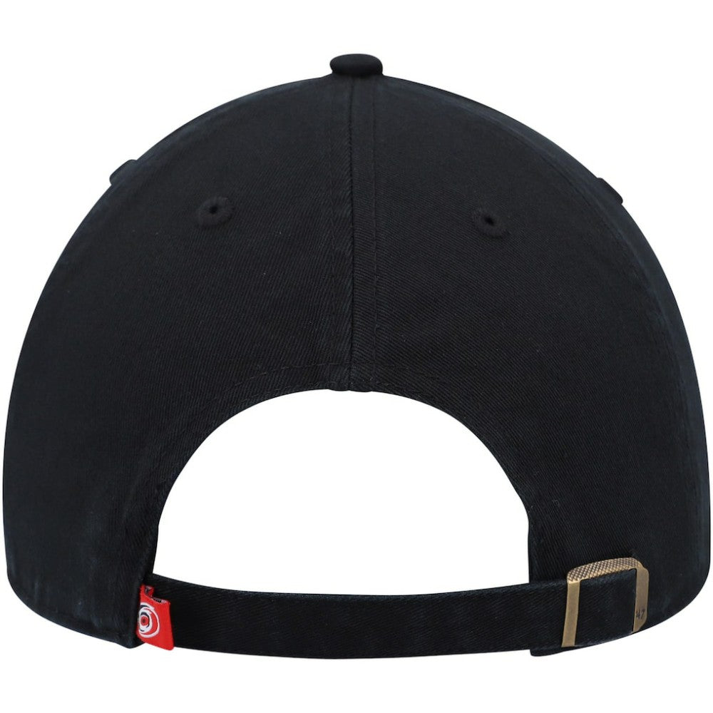 Carolina Hurricanes '47 Alternate Logo Clean Up Adjustable Hat - Black - NHL