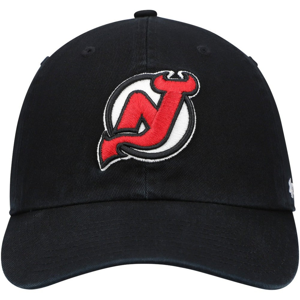 New Jersey Devils '47 Primary Logo Clean Up Adjustable Hat - Black - NHL