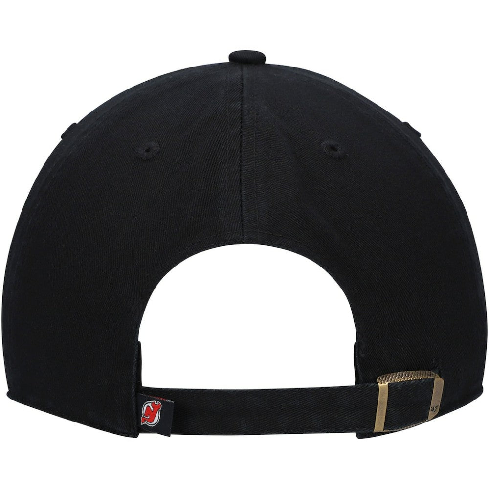 New Jersey Devils '47 Primary Logo Clean Up Adjustable Hat - Black - NHL