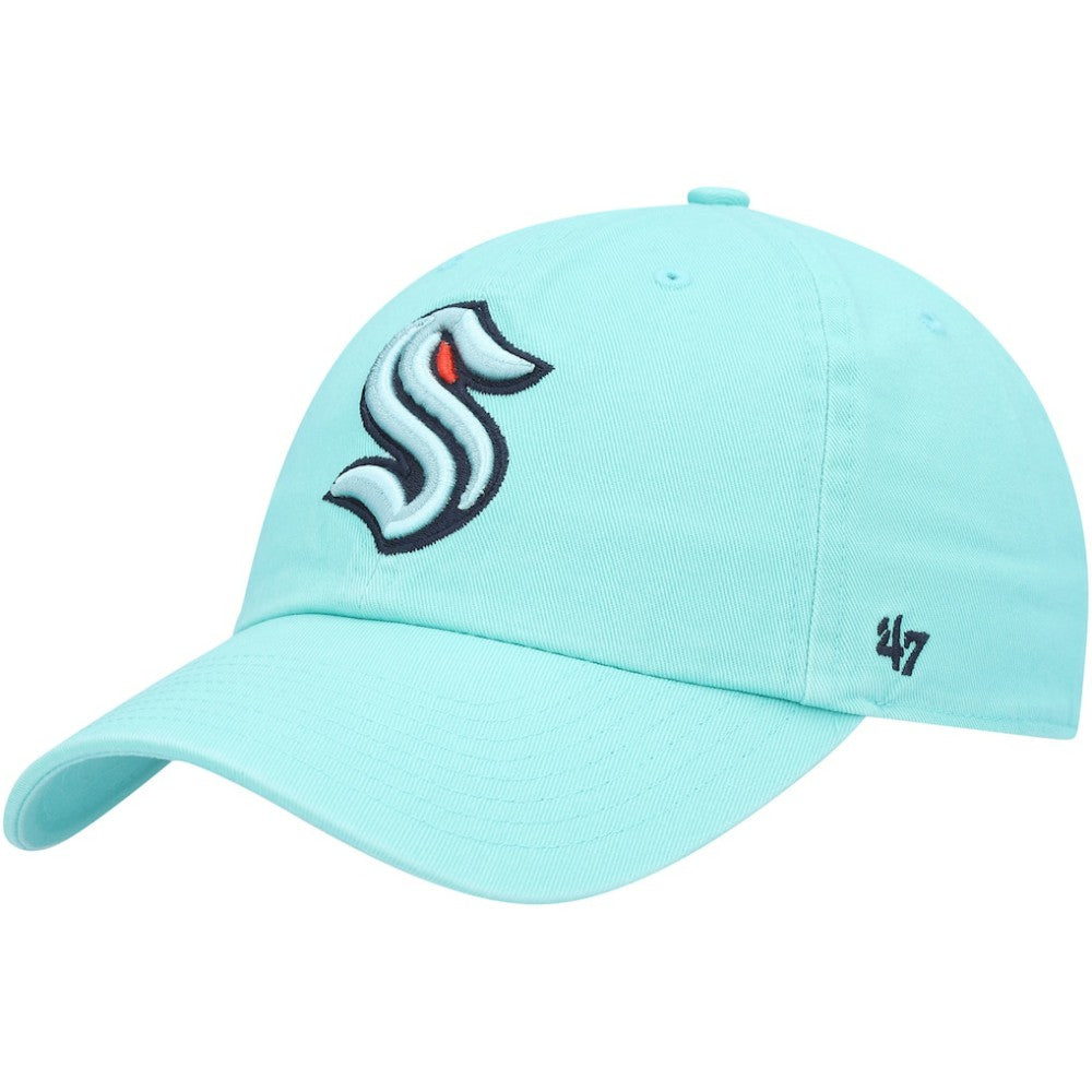 Seattle Kraken '47 Logo Clean Up Adjustable Hat - Light Blue - NHL