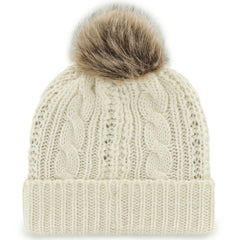 Buffalo Sabres '47 Women's Meeko Cuffed Knit Hat with Pom - White - NHL