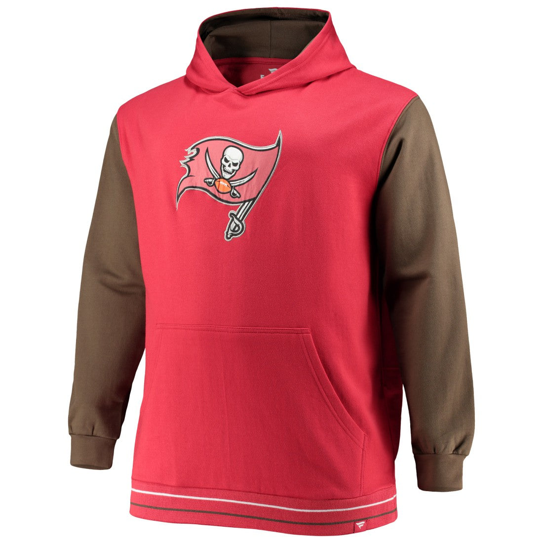 Tampa Bay Buccaneers Big & Tall Block Party Pullover Hoodie Red/Pewter | Fanatics