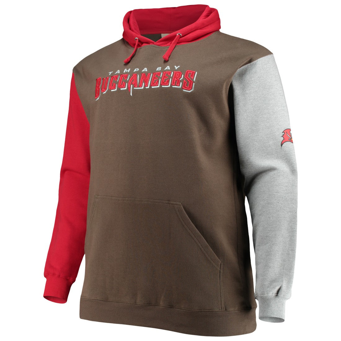 Tampa Bay Buccaneers Big & Tall Pullover Hoodie Red/Black | NFL