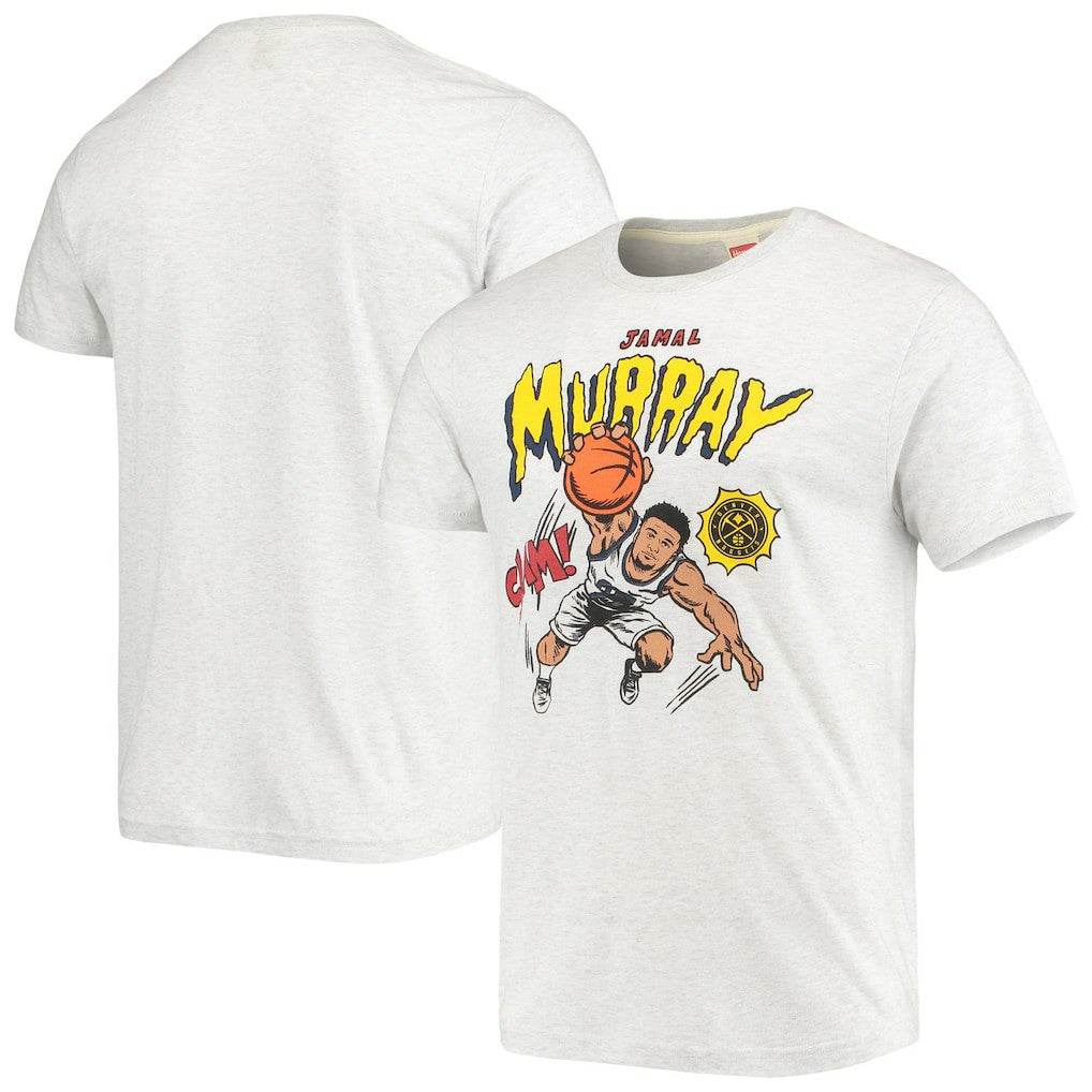 Jamal Murray Denver Nuggets Homage Comic Book Player Tri-Blend T-Shirt Ash - NBA