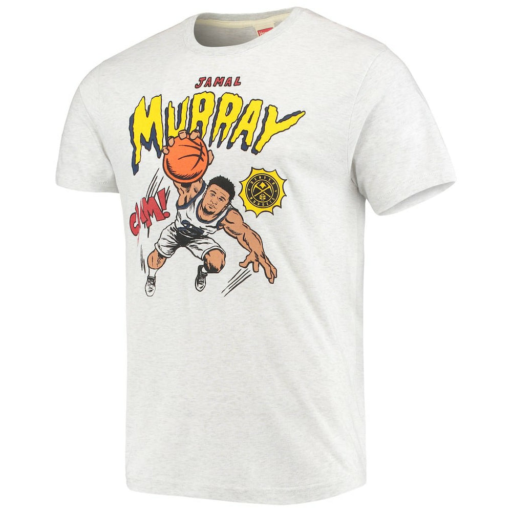 Jamal Murray Denver Nuggets Homage Comic Book Player Tri-Blend T-Shirt Ash - NBA