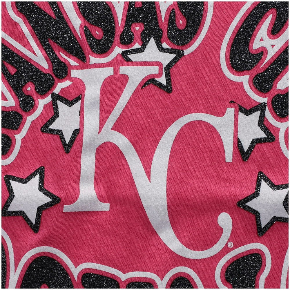 Kansas City Royals New Era Girls Youth Jersey Stars V-Neck T-Shirt - MLB