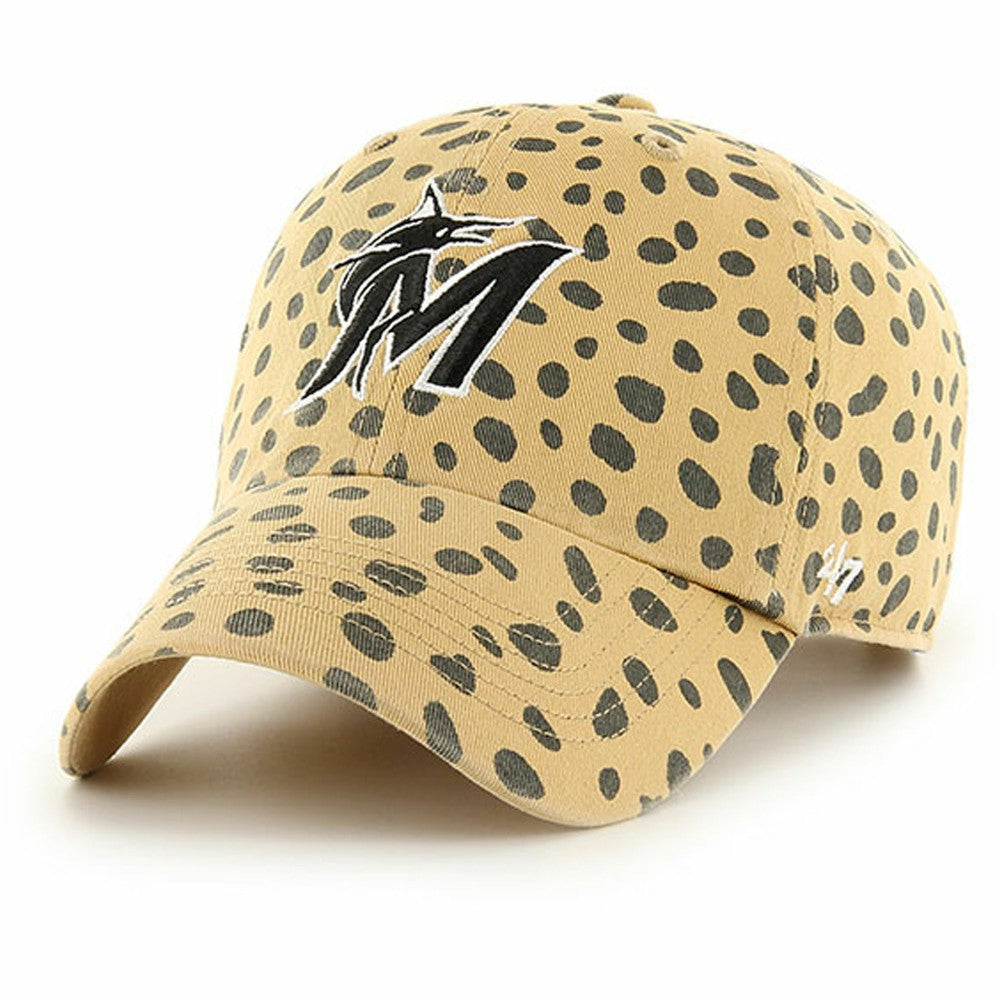Miami Marlins '47 Women's Cheetah Clean Up Adjustable Hat - MLB