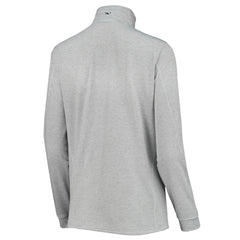 Tampa Bay Buccaneers Vineyard Vines Women's Sankaty Shep Half-Zip Pullover Top Heather Gray | NFL