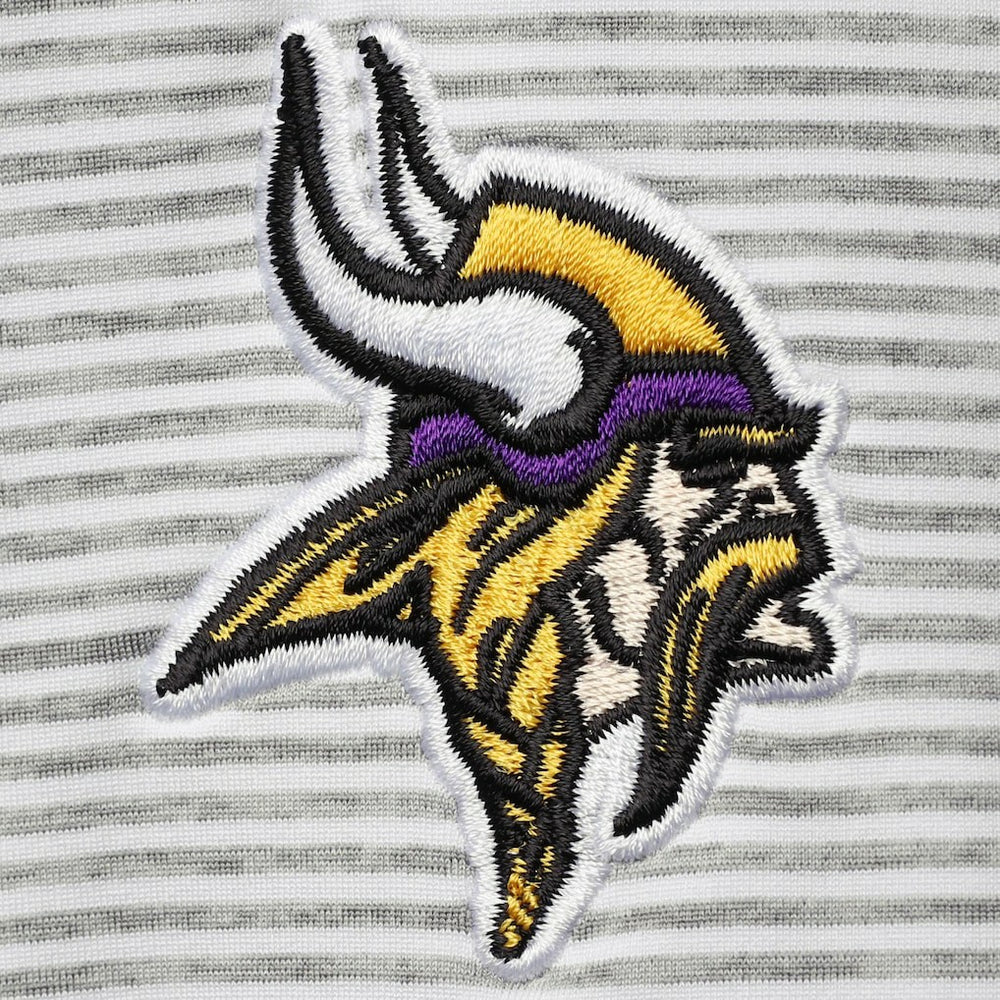 Minnesota Vikings Vineyard Vines Women's Sankaty Shep Half-Zip Pullover Top Heather Gray | NFL