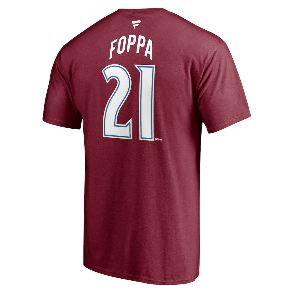 Peter Forsberg Colorado Avalanche Fanatics Authentic Stack Retired Player Nickname & Number T-Shirt - Burgundy - NHL