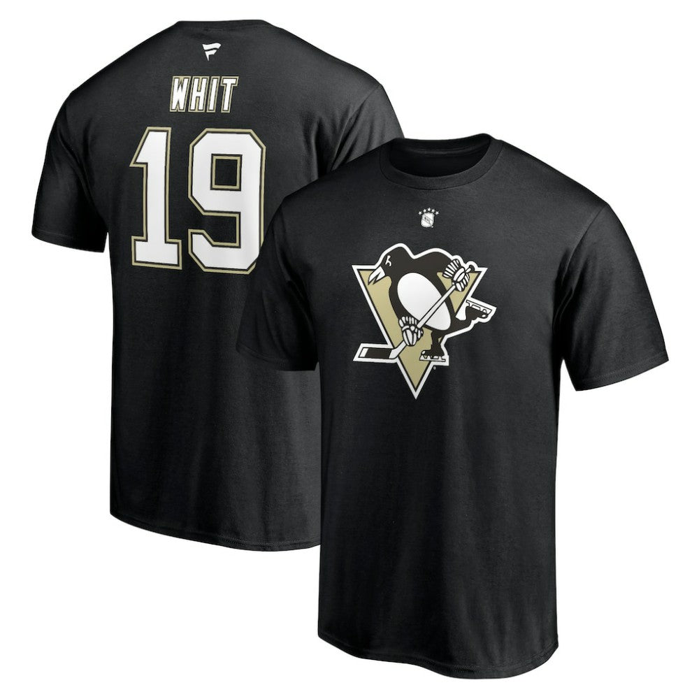 Ryan Whitney Pittsburgh Penguins Fanatics Authentic Stack Retired Player Nickname & Number T-Shirt - Black - NHL