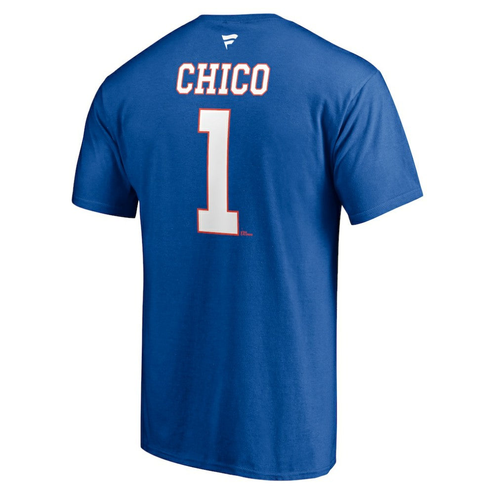 Glenn Resch New York Islanders Fanatics Authentic Stack Retired Player Nickname & Number T-Shirt - Royal - NHL