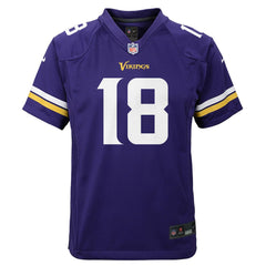 Justin Jefferson Minnesota Vikings Youth Game Jersey Purple | Nike for Sale