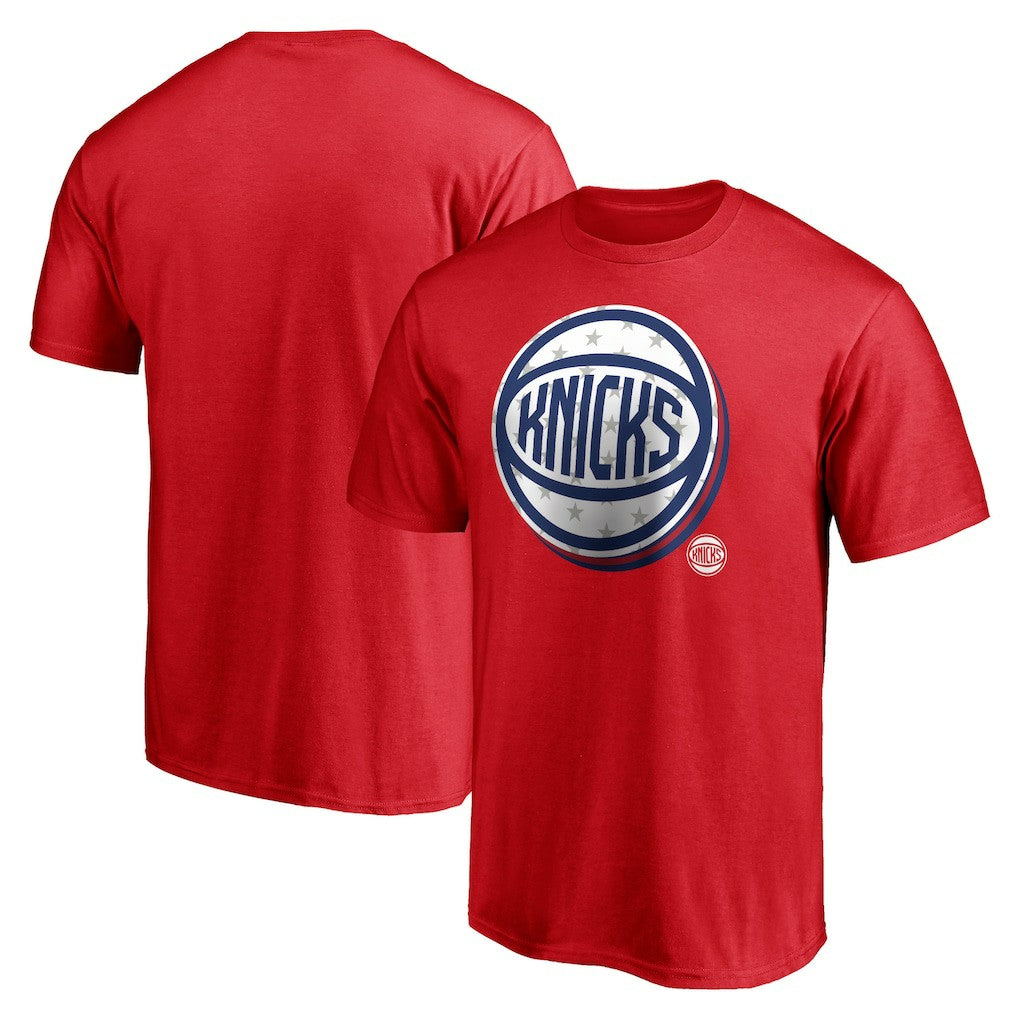 New York Knicks Red White & Team T-Shirt Red - NBA