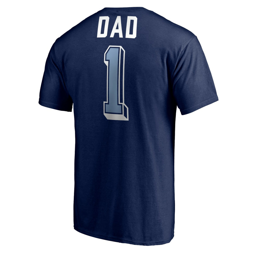 Memphis Grizzlies Number One Dad T-Shirt Navy - NBA