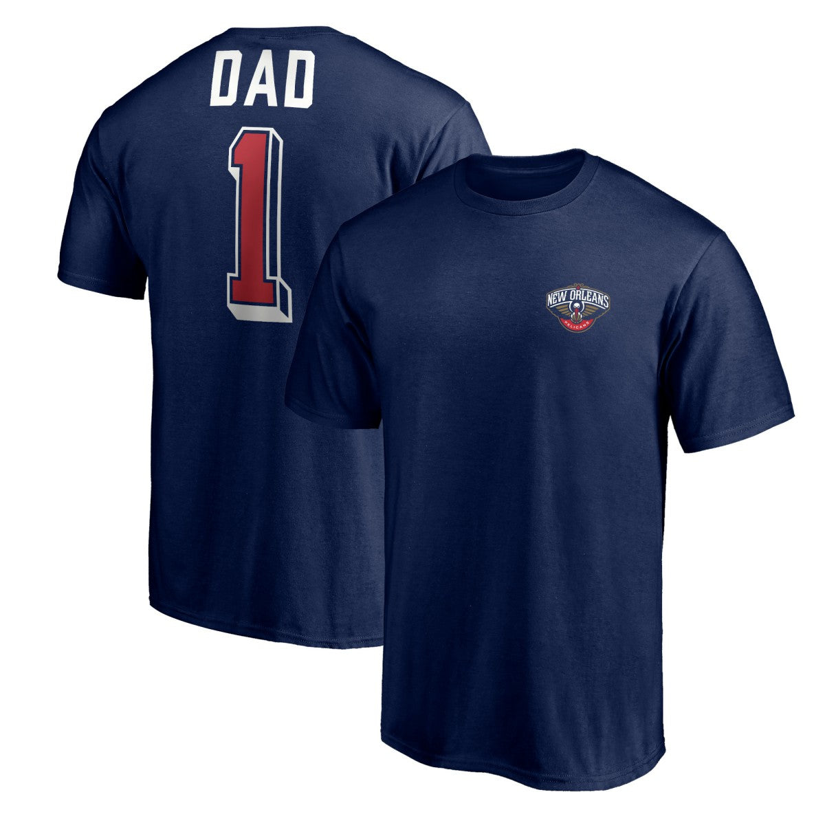 New Orleans Pelicans Number One Dad T-Shirt Navy - NBA