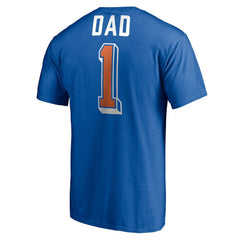 New York Knicks Number One Dad T-Shirt Royal - NBA