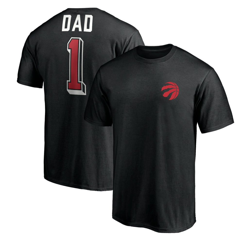 Toronto Raptors Number One Dad T-Shirt Black - NBA