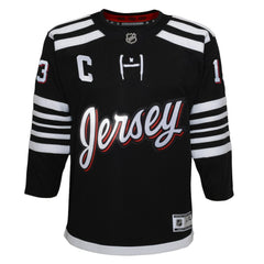 Nico Hischier New Jersey Devils Youth 2021/22 Alternate Premier Player Jersey - Black - NHL