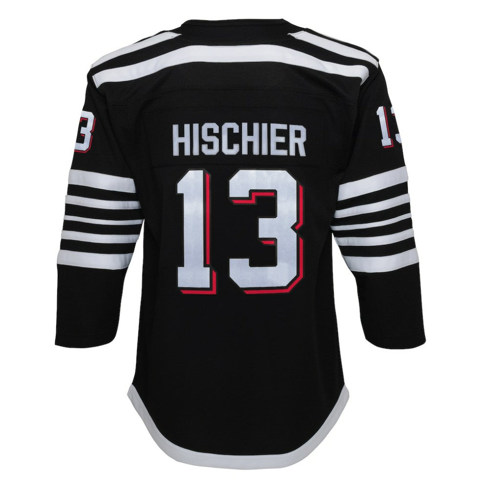Nico Hischier New Jersey Devils Youth 2021/22 Alternate Premier Player Jersey - Black - NHL