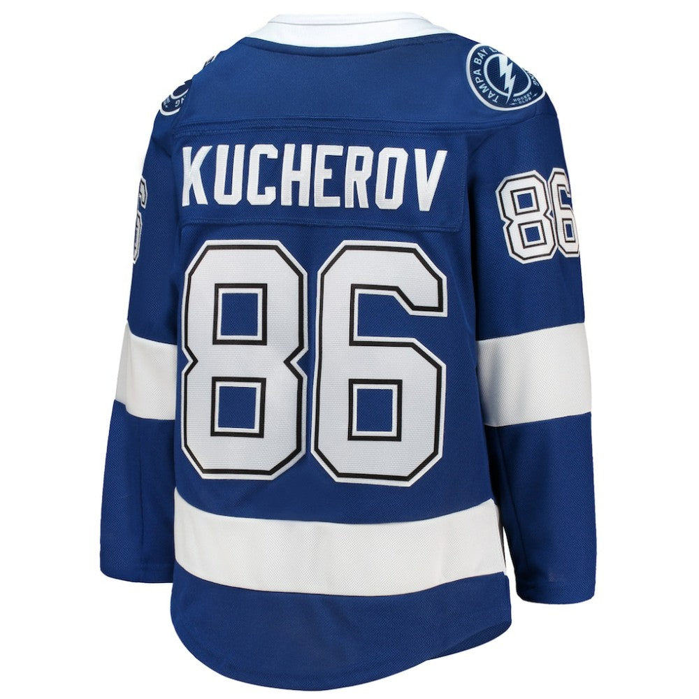 Nikita Kucherov Tampa Bay Lightning Youth Home Premier Player Jersey - Blue - NHL