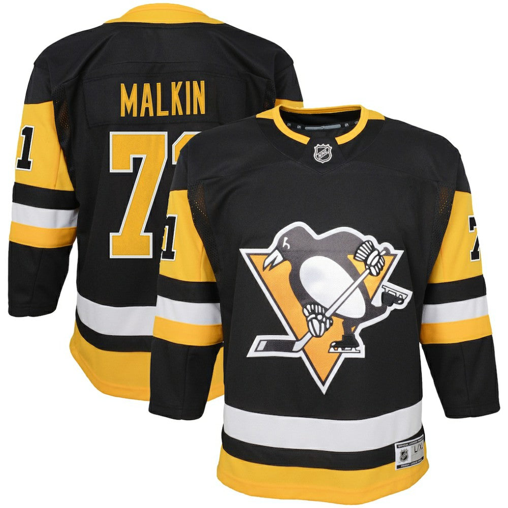 Evgeni Malkin Pittsburgh Penguins Youth Home Premier Player Jersey - Black - NHL