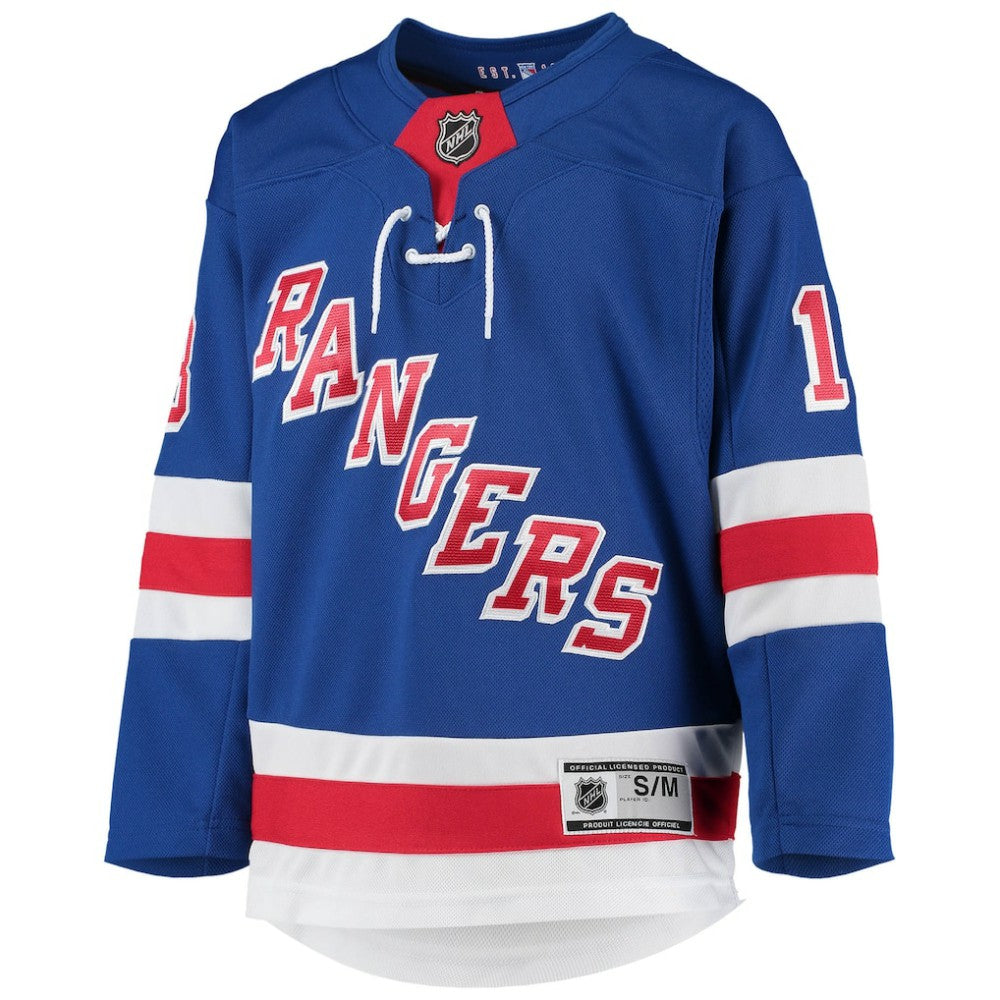 Alexis Lafreniere New York Rangers Youth Home Premier Player Jersey - Blue - NHL