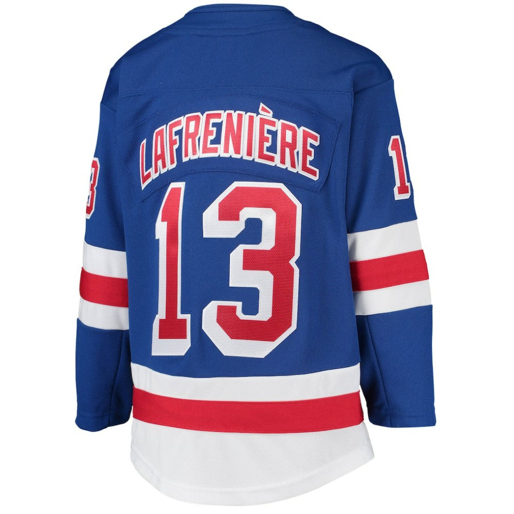 Alexis Lafreniere New York Rangers Youth Home Premier Player Jersey - Blue - NHL