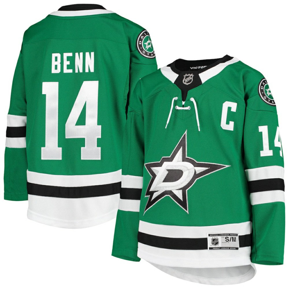 Jamie Benn Dallas Stars Youth Home Premier Player Jersey - Kelly Green - NHL