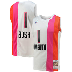 Chris Bosh Miami Heat 2011/12 Hardwood Classics Swingman Jersey White - NBA