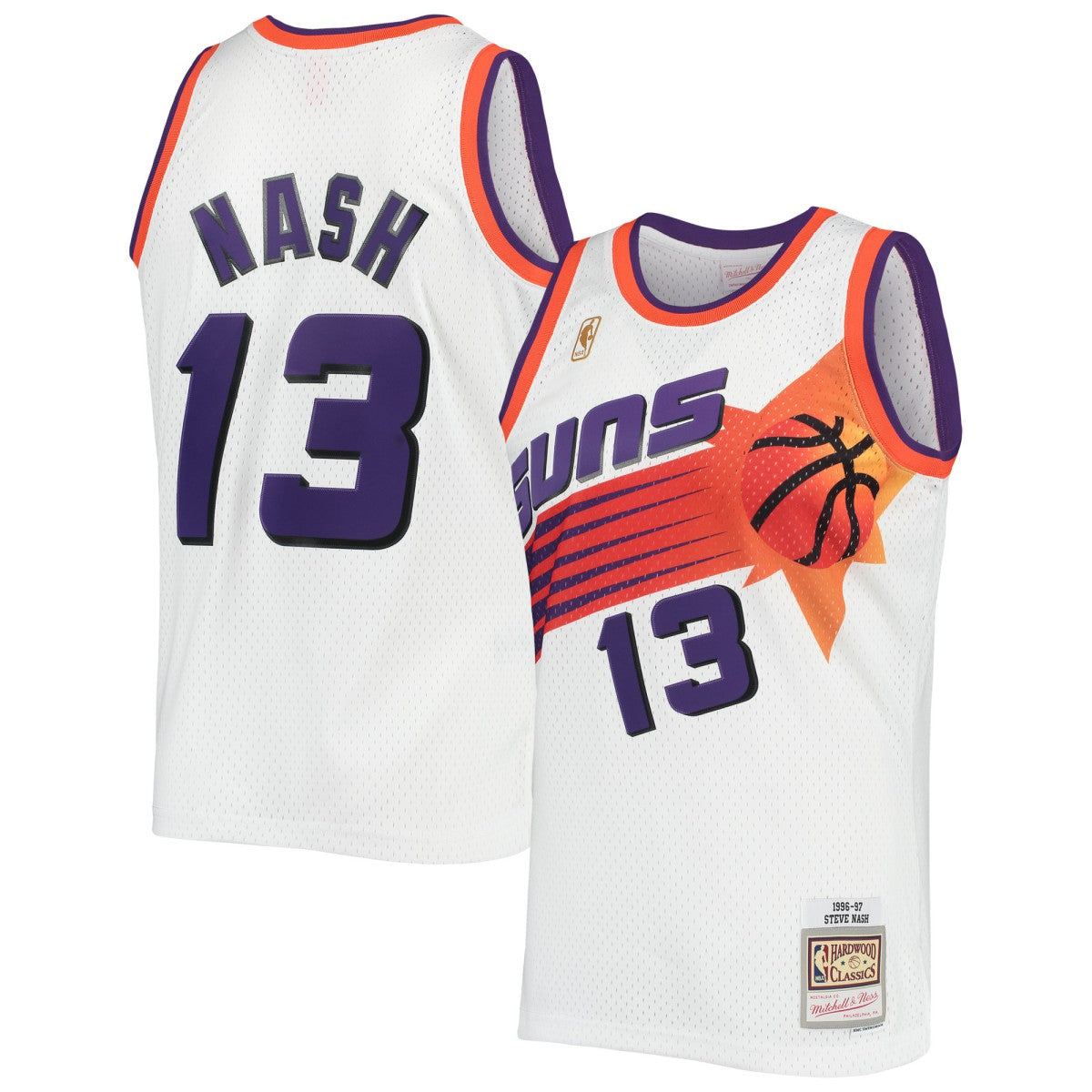 Steve Nash Phoenix Suns 1996/97 Hardwood Classics Swingman Jersey White - NBA