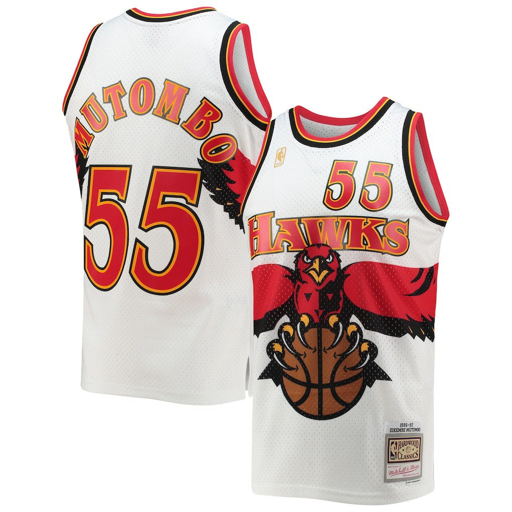 Dikembe Mutombo Atlanta Hawks 1996/97 Hardwood Classics Swingman Jersey White - NBA