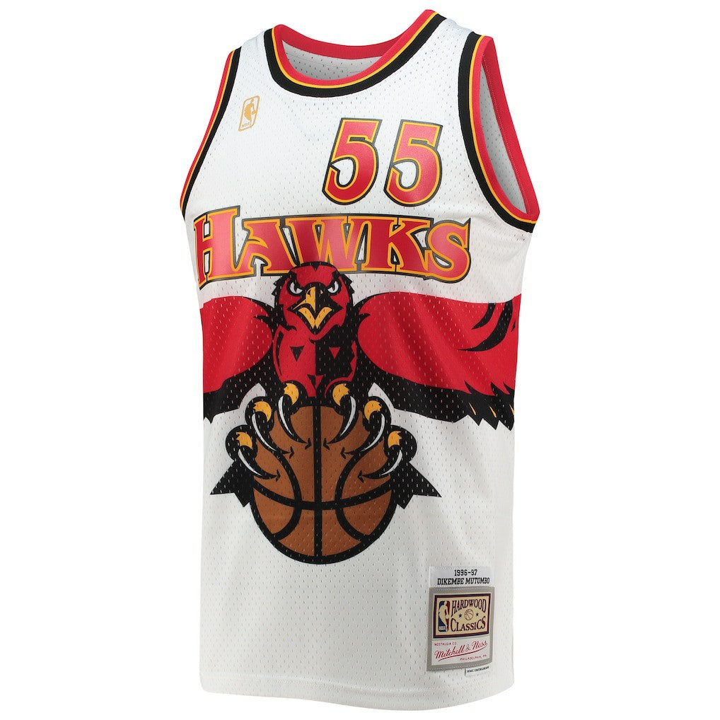 Dikembe Mutombo Atlanta Hawks 1996/97 Hardwood Classics Swingman Jersey White - NBA