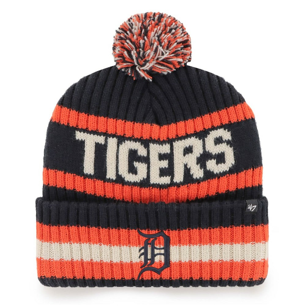 Detroit Tigers '47 Bering Cuffed Knit Hat with Pom - MLB