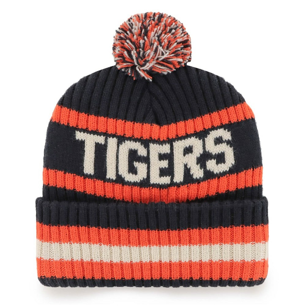 Detroit Tigers '47 Bering Cuffed Knit Hat with Pom - MLB