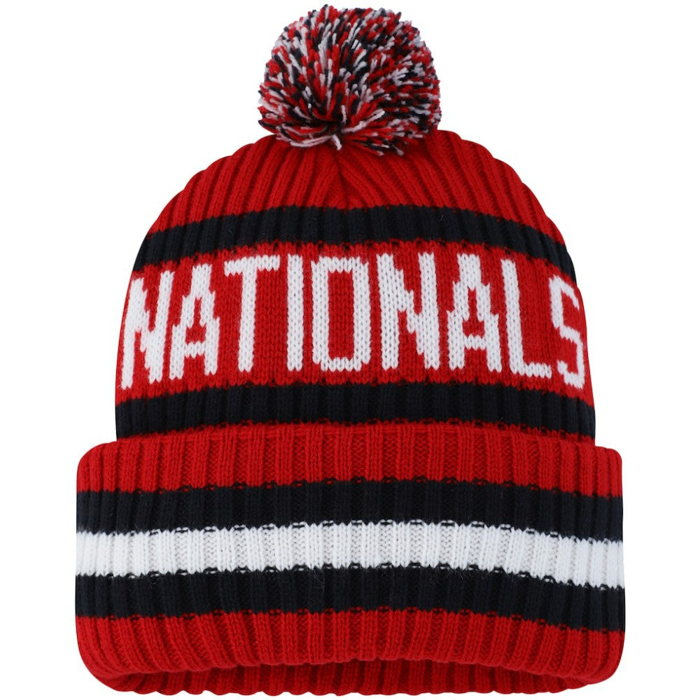 Washington Nationals '47 Bering Cuffed Knit Hat with Pom - MLB