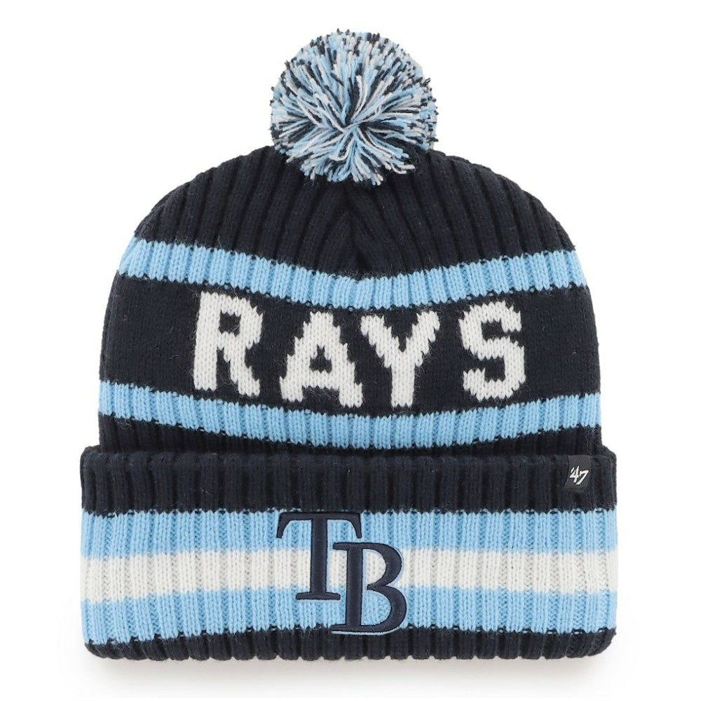 Tampa Bay Rays '47 Bering Cuffed Knit Hat with Pom - MLB