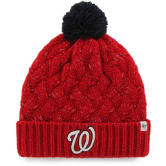 Washington Nationals '47 Women's Knit Cuffed Hat with Pom - MLB