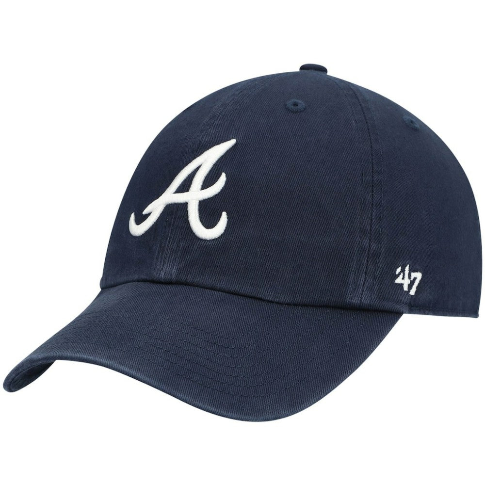 Atlanta Braves '47 Youth Team Logo Clean Up Adjustable Hat - MLB