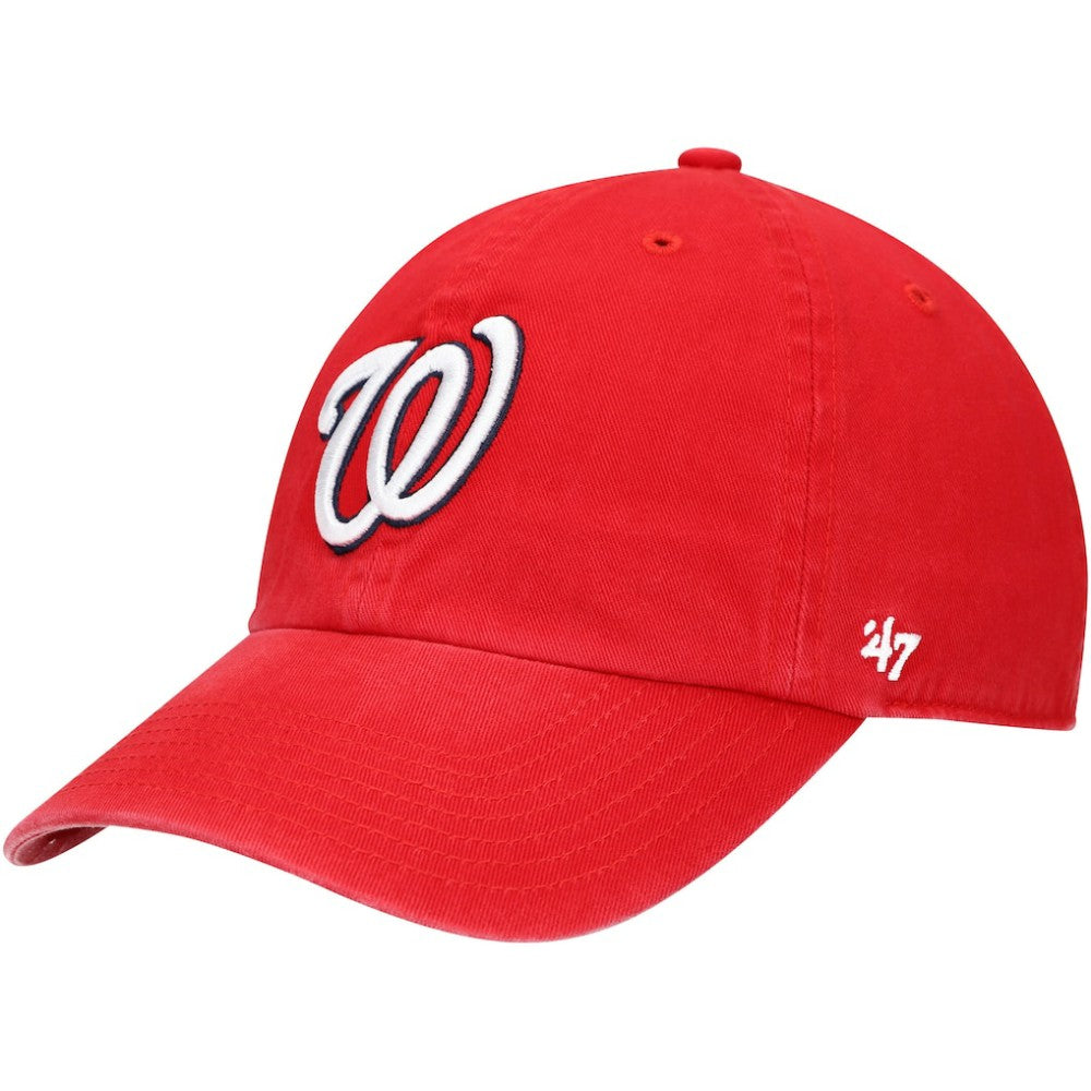 Washington Nationals '47 Youth Team Logo Clean Up Adjustable Hat - MLB