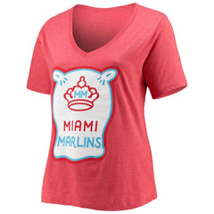 Miami Marlins New Era Women's City Connect Plus Size V-Neck T-Shirt - MLB
