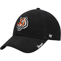 Cincinnati Bengals '47 Women's Miata Clean Up Primary Adjustable Hat Black | 47 brand